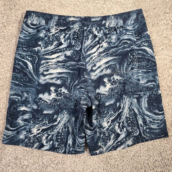 Huk Board Shorts Men 38 Blue Fishing Swim Trunks Performance Quick Dry Outdoor - Picture 11 of 12